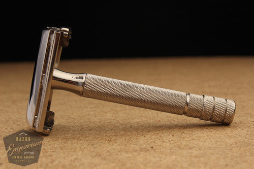Gillette 1947+ Notched Super Speed Safety Razor * Nickel REVAMPED