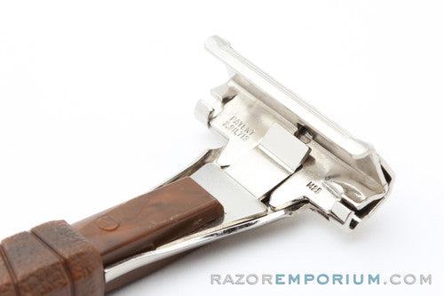 1960s Schick Grip Injector Safety Type L Razor w Tennis/Golf Handle - Good