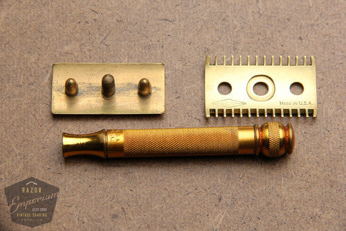 Gillette 1920's Ball End Old Type Style Razor in Original Case