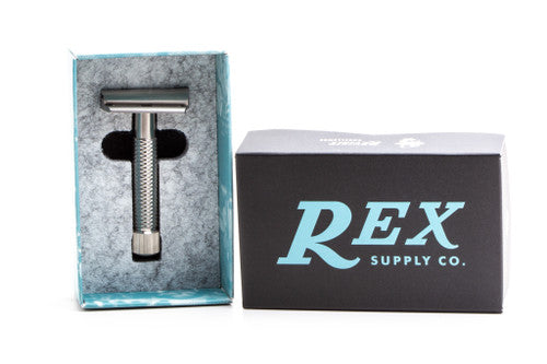 Rex Supply Co. | Sentry Slant Three Piece Stainless Steel Double Edge Razor