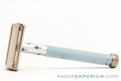 1966 Gillette Blue Star Lady Gillette Double Edge Safety Razor L2
