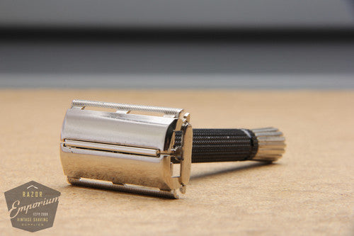 Gillette 1973 Black Handle Super Speed Safety Razor - T1