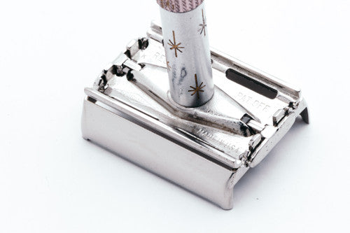 1965 K1 Gillette Pink Star Lady Gillette DE Safety Razor | Original Condition
