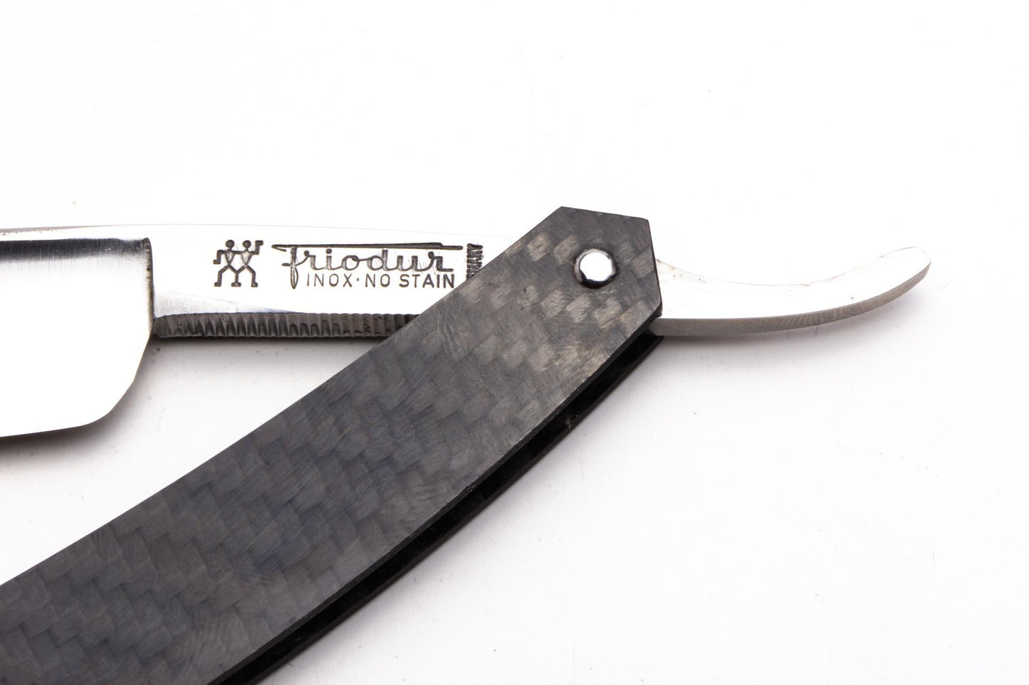 7/8" J.A Henckles Friodur Inox Stainless Steel Straight Razor | Carbon Fiber Scales