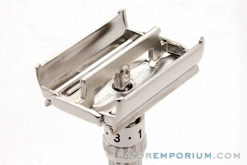 1962 Gillette Slim Adjustable DE Safety Razor H1 | Rhodium Revamp