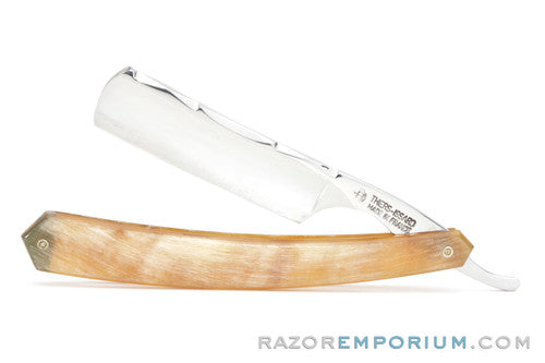 11/16" Thiers-Issard Hollow Ground Blonde Horn Straight Razor
