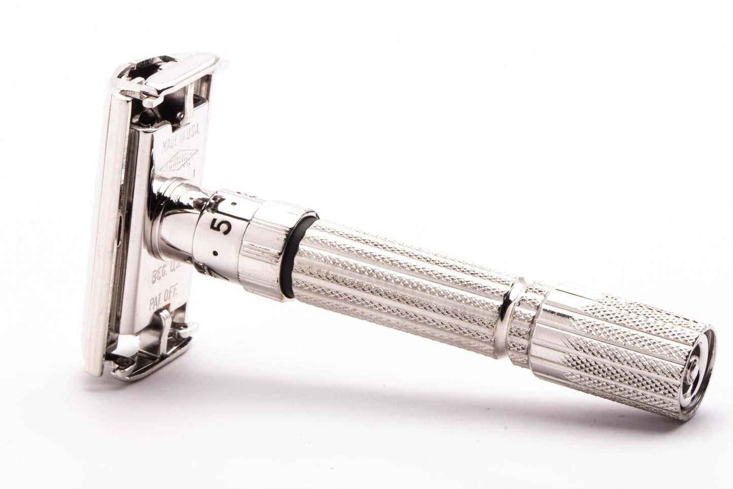 1959 E1 Gillette Fatboy Adjustable Double Edge Safety Razor | Rhodium Revamp