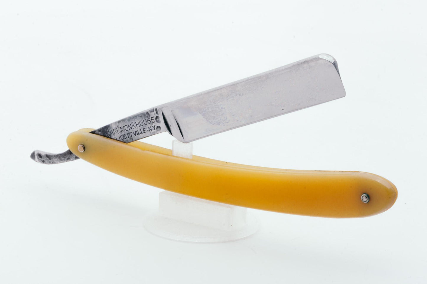 9/16" Vintage Restored C-Mon Straight Razor With Original Scales