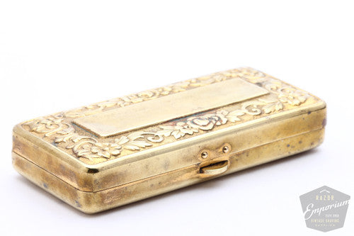 Gillette 1930s Long Comb NEW Double Edge Set | Floral Case