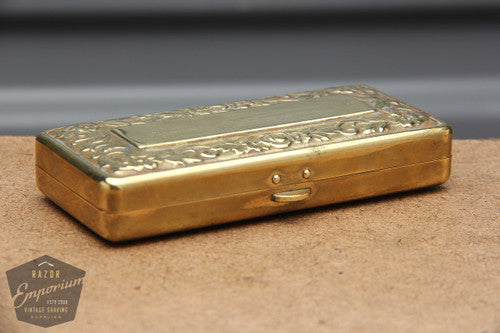 Gillette 1930's Gold Pocket Edition - New DE Razor Set