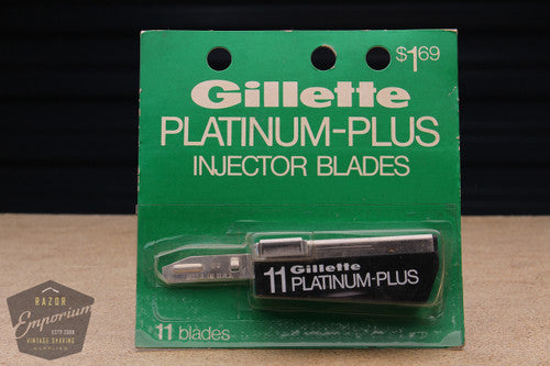Gillette Platinum Plus Injector (11) - New Old Stock (NOS) Razor Blades