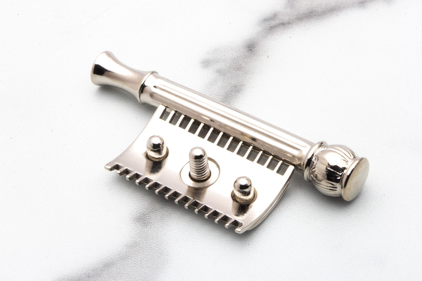 1912 Gillette Pocket Edition No500A Open Comb Double Edge Safety Razor | Factory Nickel Revamp
