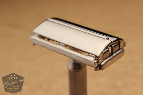 Gillette 1947+ Notched Super Speed Safety Razor * Nickel REVAMPED