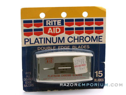 Rite Aid DE Platinum Chrome (15) - New Old Stock (NOS) Razor Blades