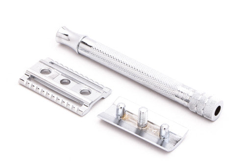 Merkur 23C - Long-Handle Closed Comb Double Edge Safety Razor | Used