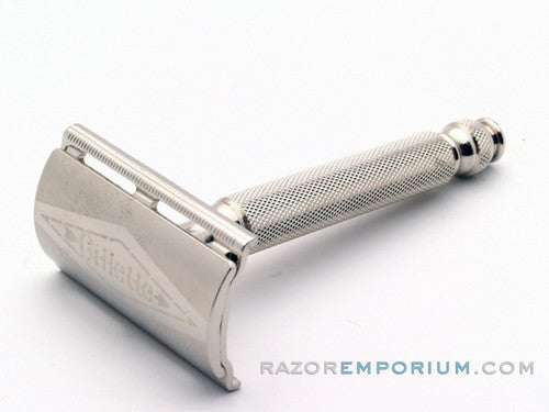 1959 E2 Gillette Ball End Tech DE Safety Razor - Etched Logo