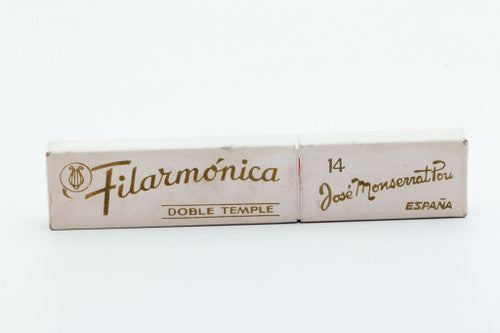 7/8" Filarmonica Doble Temple #14 Straight Razor w/ Coffin & Cream Scales| Spain