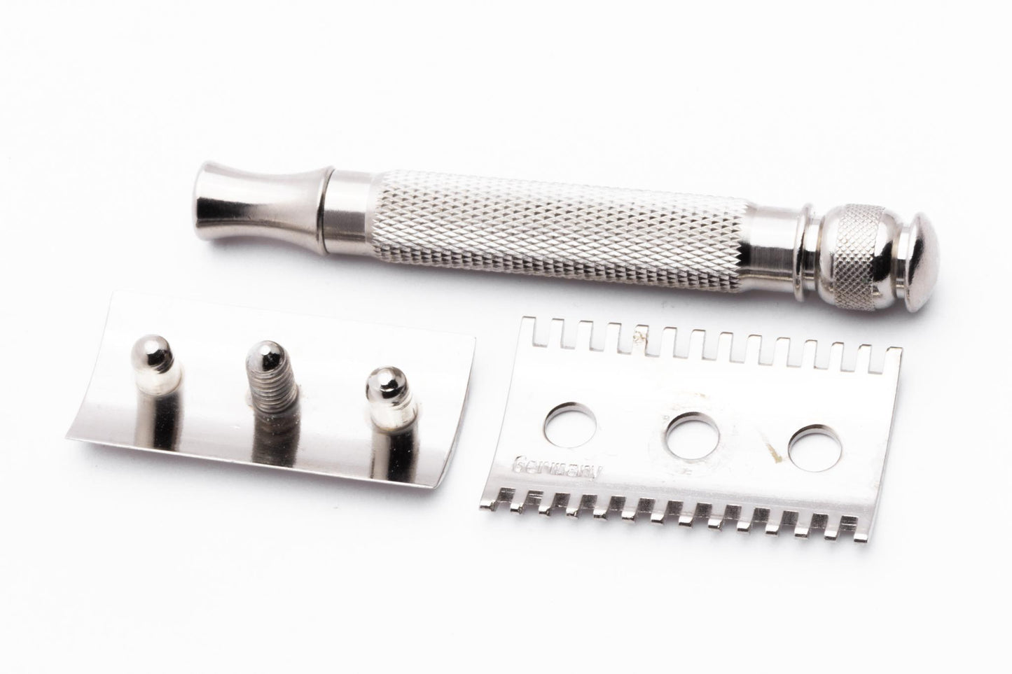 Open Comb Double Edge Safety Razor With Replica Handle | Factory Nickel Revamp