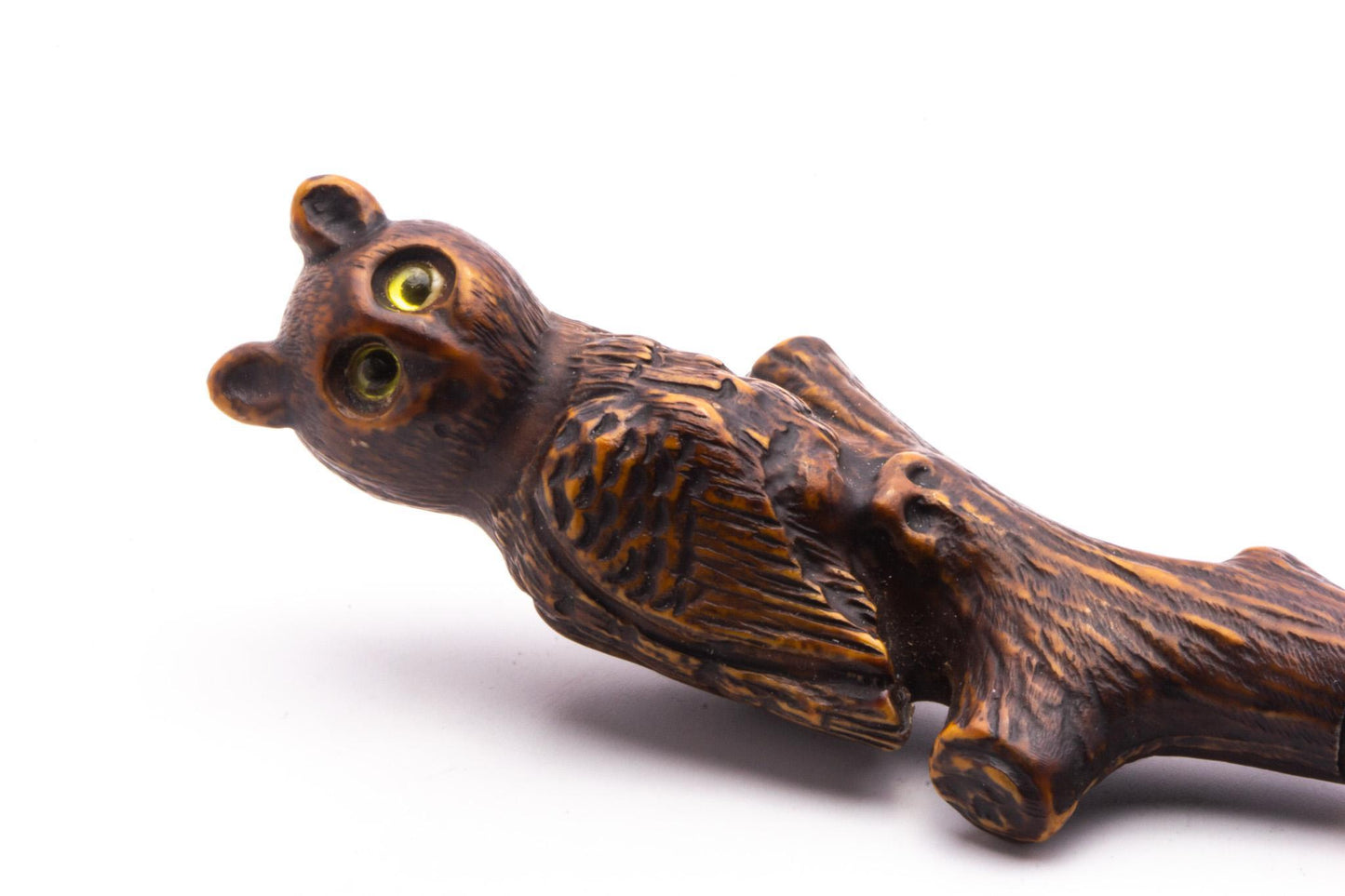 Wood Owl Razor Handle | Original Condition