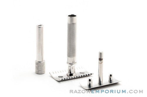 1918 Gillette Single Ring Old Type Safety Razor - Rhodium Revamp