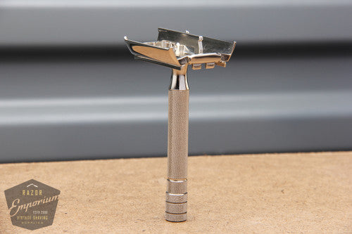 Gillette 1950's Notched Original Super Speed (DE) Safety Razor- * Revamped- Nickel