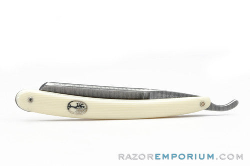 5/8" H. Boker 180 Layer Damascus Stainless Steel Straight Razor | Shave Ready