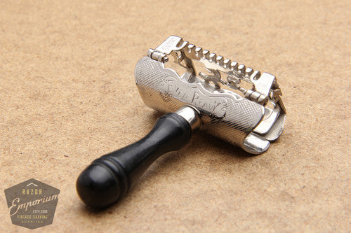 Ever-Ready 1912 Style Single Edge Safety Razor in Black Leather Box