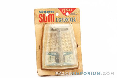 1960's Gillette Slim Adjustable Set New Old Stock
