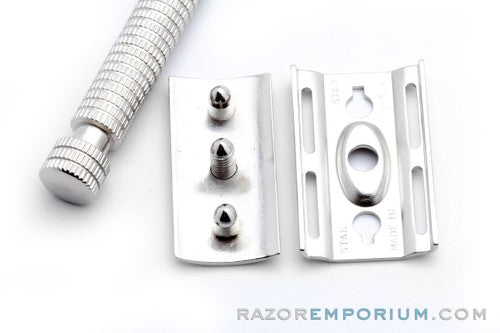 1950's Star Double Edge Safety Razor USA | Factory Nickel Revamp