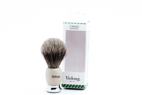 Vie Long | Natural Gray Horse Hair Shaving Brush