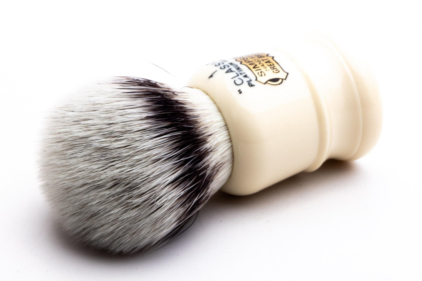 Simpsons | Classic 1 Platinum Fibre Synthetic Shaving Brush with Travel Tube