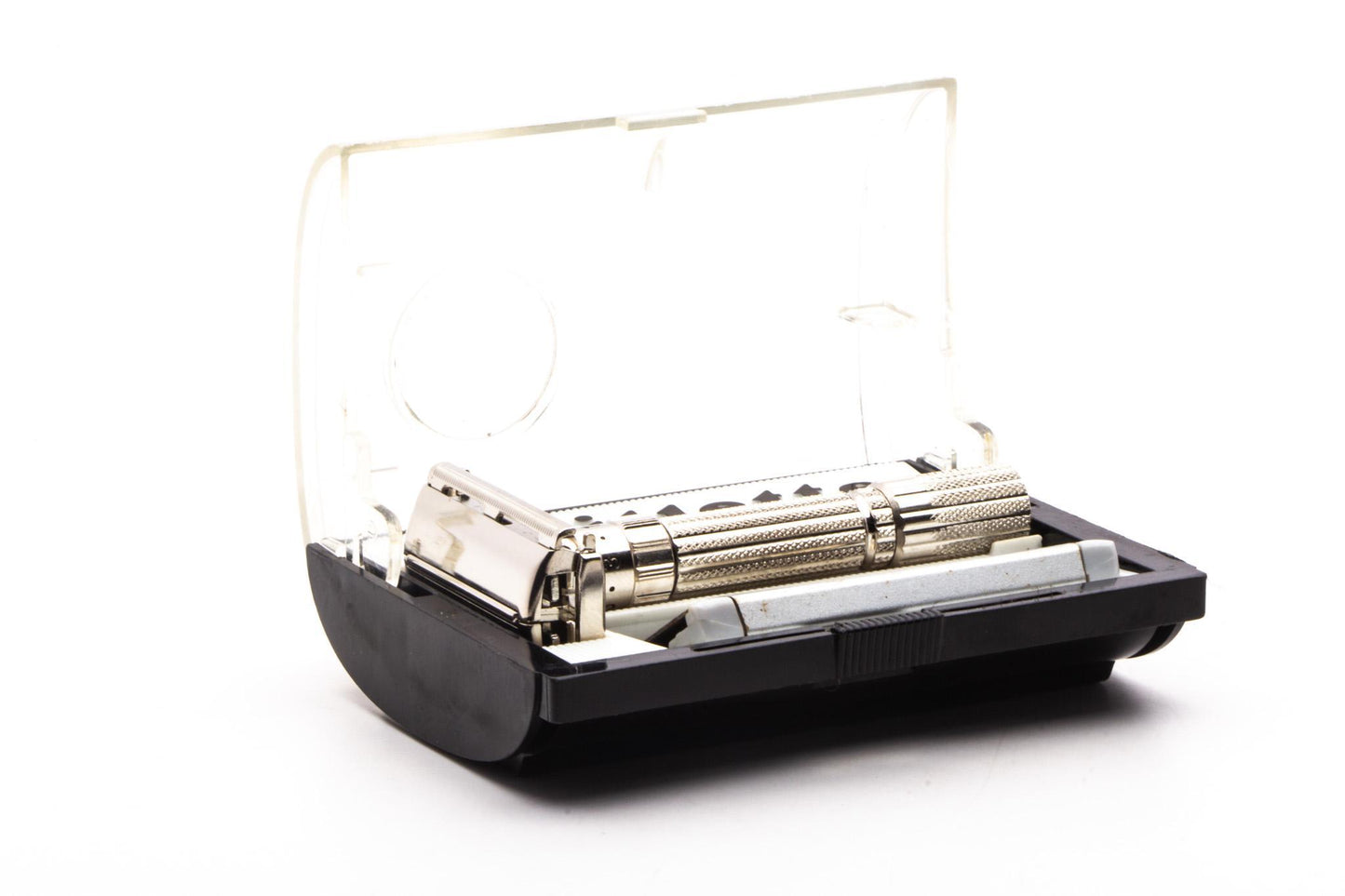 1959 E4 Gillette Fatboy Adjustable Double Edge Razor Set | Original Condition