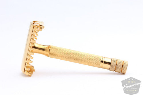 Gillette 1930s Open Comb Sheraton Double Edge Razor * Gold Revamp