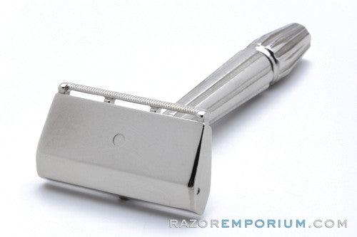 1930's Gem Micromatic Closed Comb SE Safety Razor | Factory Nickel Revamp