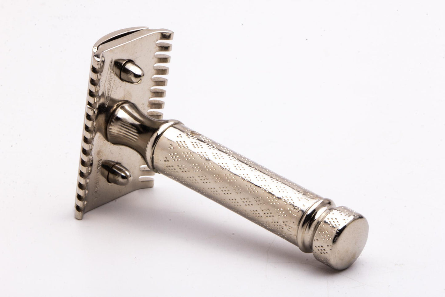 1920s Gillette New Improved Tuckaway Safety Razor Set w/ Case and Blade Bank | Factory Nickel Revamp