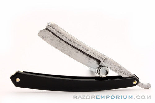 6/8" Geo. Wostenholm Frameback 'Doubly Carbonized' IXL Straight Razor | Sheffield, England