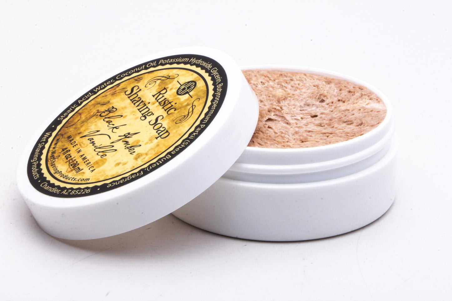 WSP | Black Amber Vanille Rustic Shaving Soap