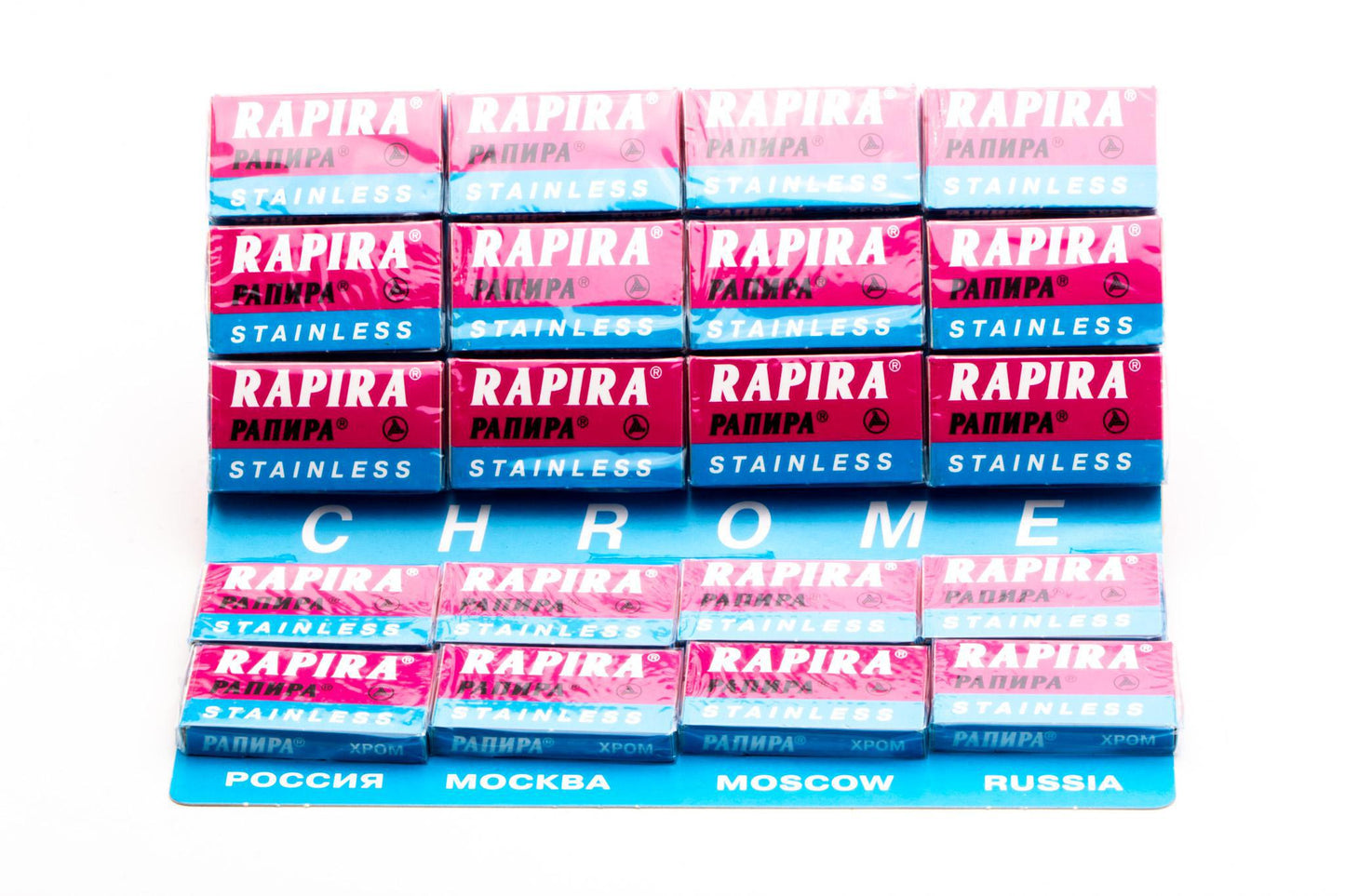 Rapira Super Stainless Double Edge (DE) Blades