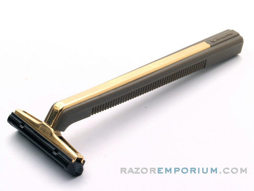 1980's Gillette Deluxe Trac II Razor Set w/ 5 Cartridges