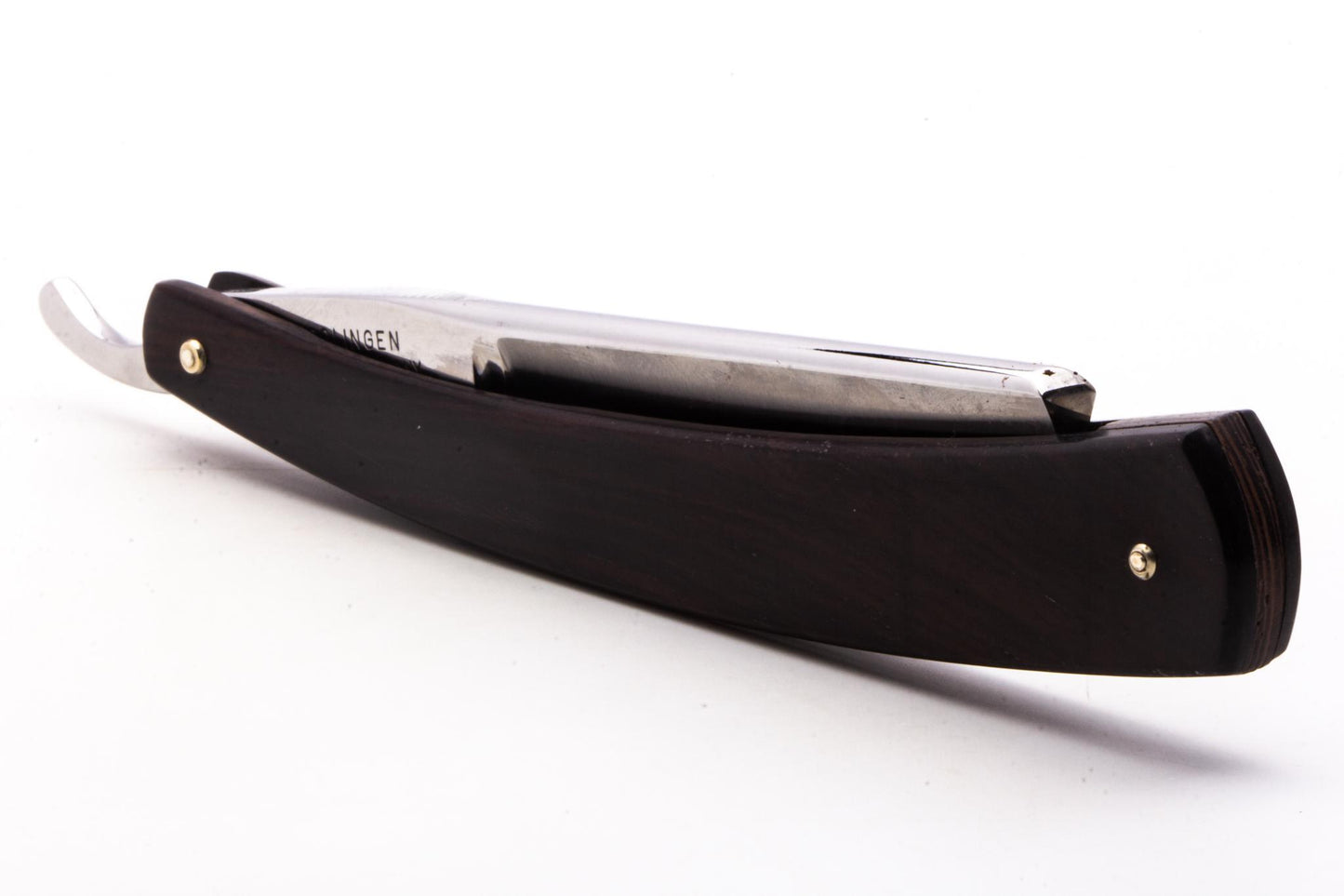 7/8" Ralf Aust American Tip Straight Razor | African Blackwood Scales
