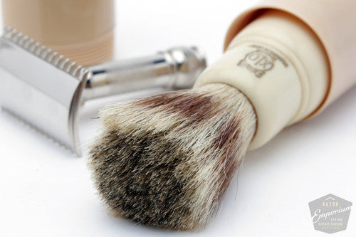 1920's Gillette Milady Decollete DE Revamp Safety Razor with Travel Case