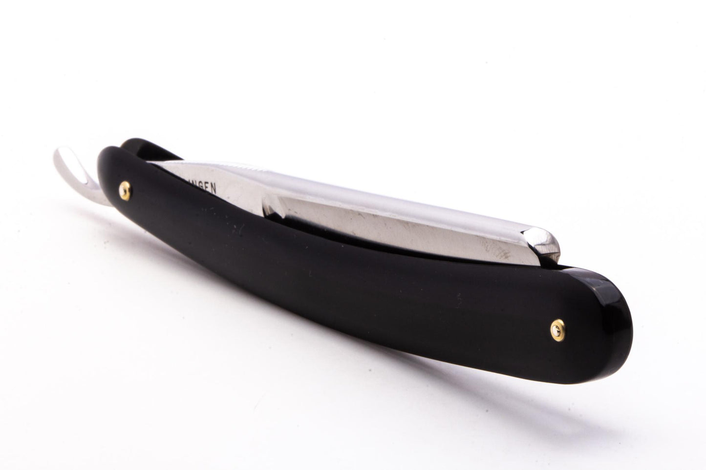 6/8" Ralf Aust Spanish Tip Hollow Ground Straight Razor With Jimps | Acrylic Scales