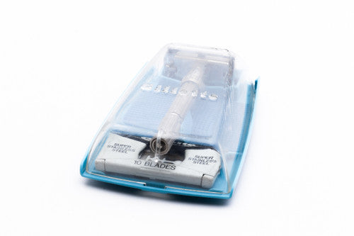 1967 Gillette Slim Adjustable Double Edge Safety Razor & Case M2