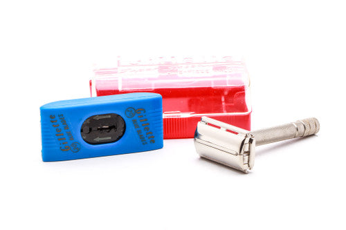 1940's Gillette Super Speed Double Edge Safety Razor Set | Original Condition