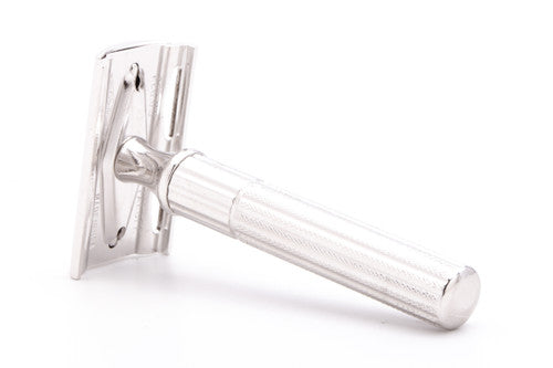 1947-51 Gillette Fat Handle Tech Double Edge Safety Razor | Rhodium Revamp