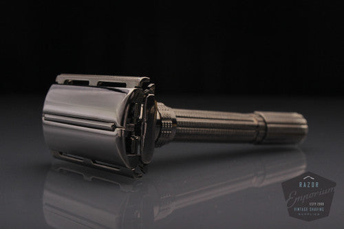 Gillette 1967 Slim Adjustable Safety Razor M3 * Black Nickel REVAMPED