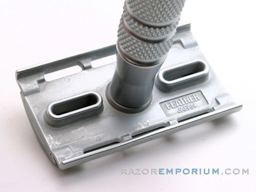 Feather All Stainless Steel Double Edge Safety Razor & Stand | Pre-Owned