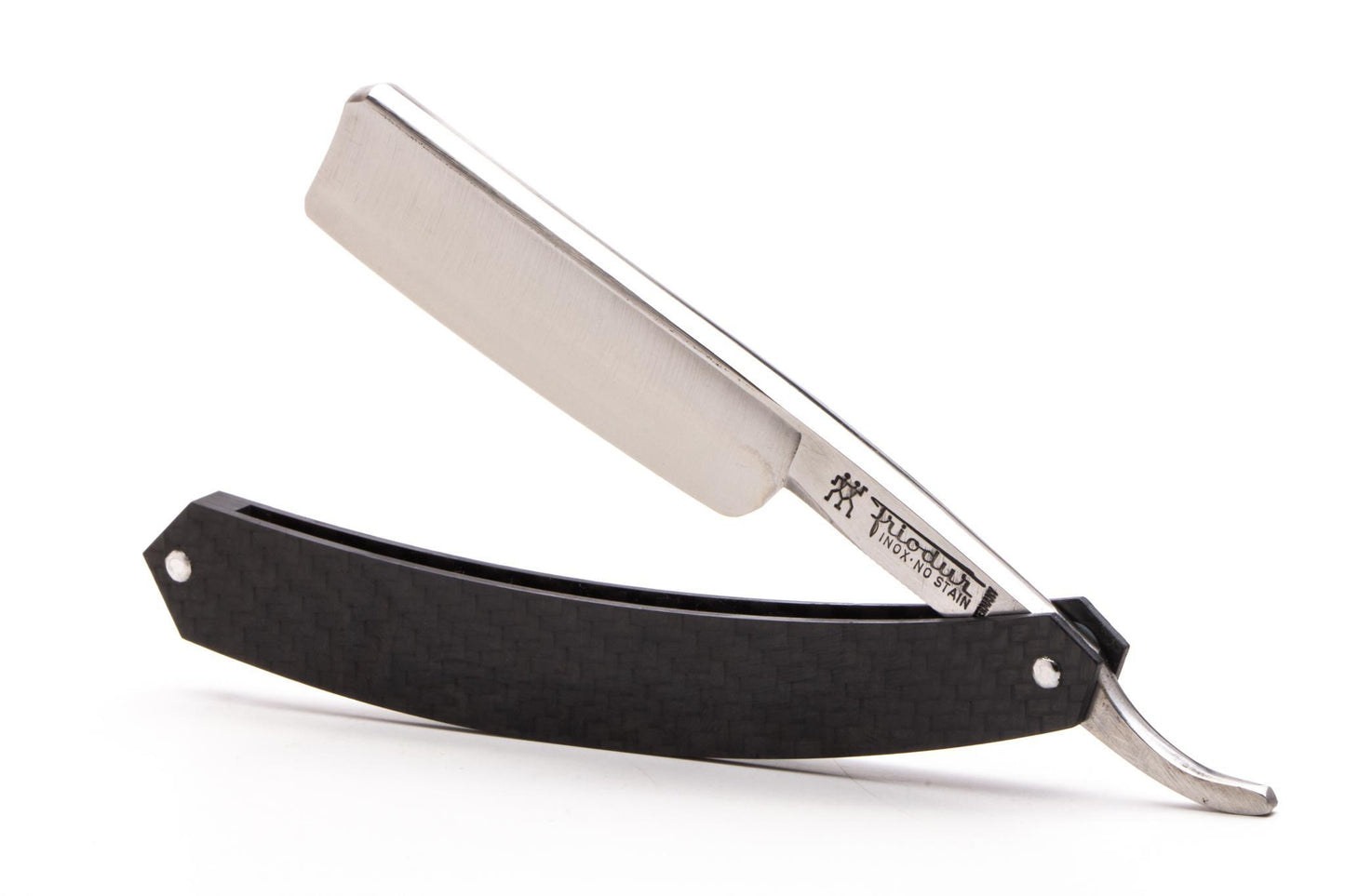 7/8" J.A Henckles Friodur Inox Stainless Steel Straight Razor | Carbon Fiber Scales