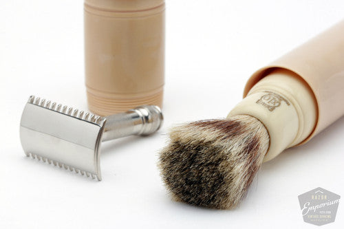 1920's Gillette Milady Decollete DE Revamp Safety Razor with Travel Case