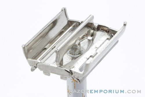 1965 Gillette Champagne Star Lady Gillette DE Safety Razor - K1